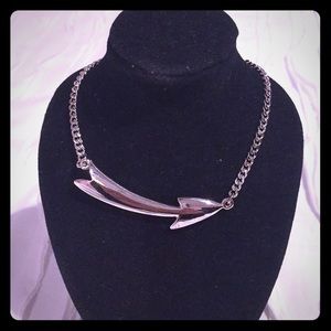 90s Monet 15” Silver Arrow Choker
